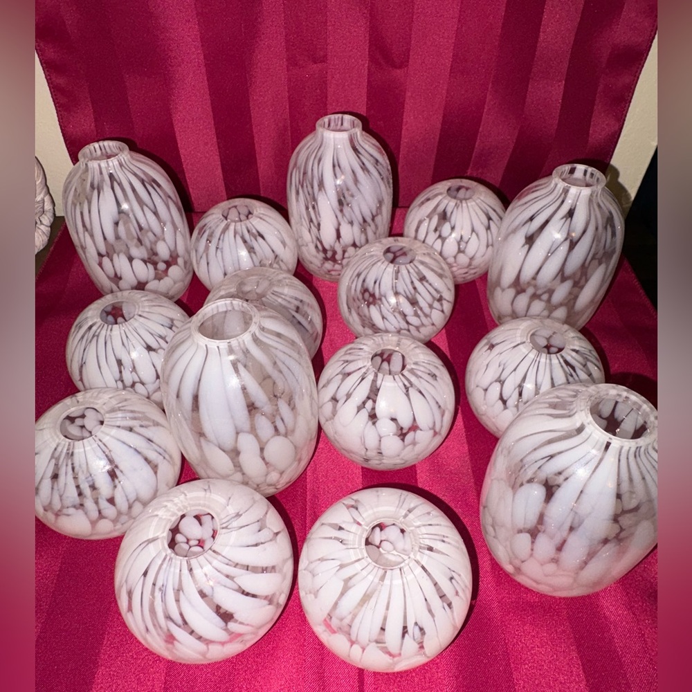 15 count Variety of Mini Vases.
